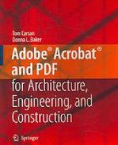 book Adobe Acrobat and PDF for architecture, engineering, and construction