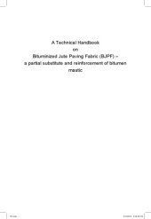 book A technical handbook on bituminized jute paving fabric (BJPF): a partial substitute and reinforcement of bitumen mastic