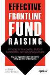 book Effective Frontline Fundraising: A Guide for Nonprofits, Political Candidates, and Advocacy Groups