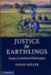 book Justice for Earthlings: Essays in Political Philosophy