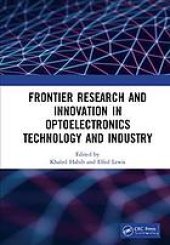 book Frontier research and innovation in optoelectronics technology and industry