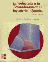 book Introducción a la termodinámica en ingeniería química