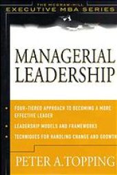 book Managerial leadership