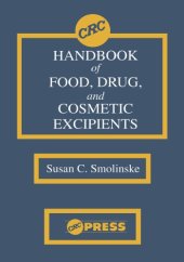 book Handbook of food, drug, and cosmetic excipients