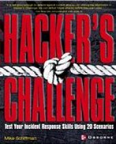 book Hacker's challenge: test your incident response skills using 20 scenarios