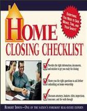 book Home closing checklist