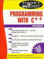 book Schaum's outline of theory and problems of programming with C++