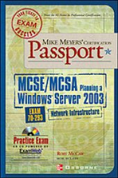 book MCSE planning a Windows Server 2003 network infrastructure (exam 70-293)