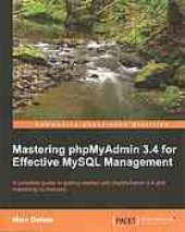 book Mastering phpMyAdmin 3.4 for Effective MySQL Management