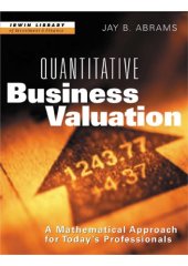 book Quantitative Business Valuation