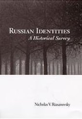 book Russian identities: a historical survey