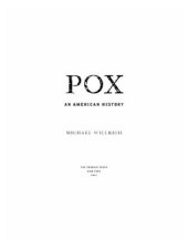 book Pox: an american history