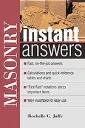 book Masonry instant answers