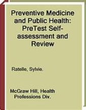 book Preventive medicine and public health: pre test self-assessment and review