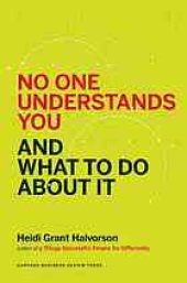 book No One Understands You and What to Do About It