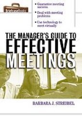 book The manager's guide to effective meetings