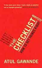 book The checklist manifesto: how to get things right