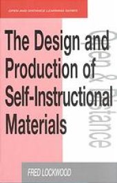 book The design and production of self-instructional materials