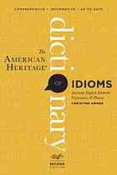 book The American Heritage Dictionary of Idioms