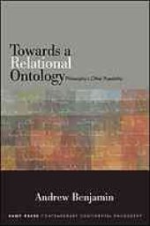 book Towards a relational ontology: philosophy's other possibility