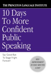 book 10 Days to More Confident Public Speaking