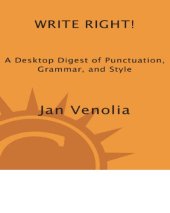 book Write right!: a desktop digest of punctuation, grammar, and style