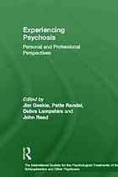 book Experiencing psychosis: personal and professional perspectives