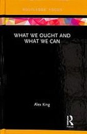 book What we ought and what we can