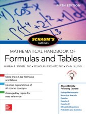 book Schaum’s Outline - Mathematical Handbook Of Formulas And Tables