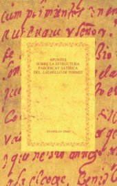 book Apuntes sobre la estructura paródica y satírica del Lazarillo de Tormes