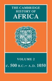 book The Cambridge History of Africa (500 BC-AD 1050)