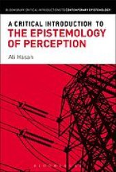 book A Critical Introduction to the Epistemology of Perception