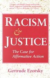 book Racism and Justice: The Case for Affirmative Action