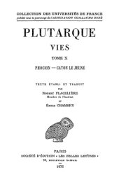 book Plutarque: Vies. Tome X: Phocion - Caton le Jeune