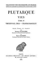 book Plutarque: Vies. Tome IV: Timoléon - Paul-Emile. Pélopidas-Marcellus