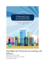 book Test Bank for Financial Accounting