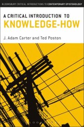 book A Critical Introduction to Knowledge-How