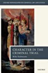 book Character Evidence in the Criminal Trial