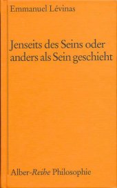 book Jenseits des Seins oder anders als sein geschieht