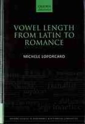 book Vowel length from Latin to Romance