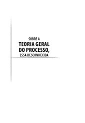 book Sobre a teoria geral do processo, essa desconhecida