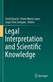 book Legal Interpretation And Scientific Knowledge