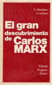 book El gran descubrimiento de Carlos Marx