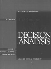 book Readings on the Principles and Applications of Decision Analysis: Volume 1: General Collection