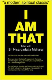 book I Am That: Talks With Sri Nisargadatta Maharaj