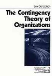 book The contingency theory of organizations