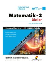 book AYT Matematik Ders İşleyiş Modülleri 4. Modül Diziler