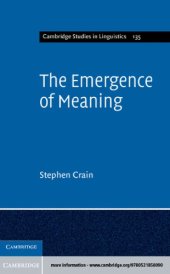 book Emergence of Meaning