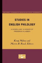 book Studies in English Philology: A Miscellany in Honor of Frederick Klaeber