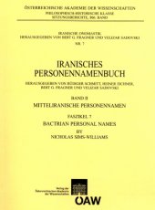 book Bactrian Personal Names